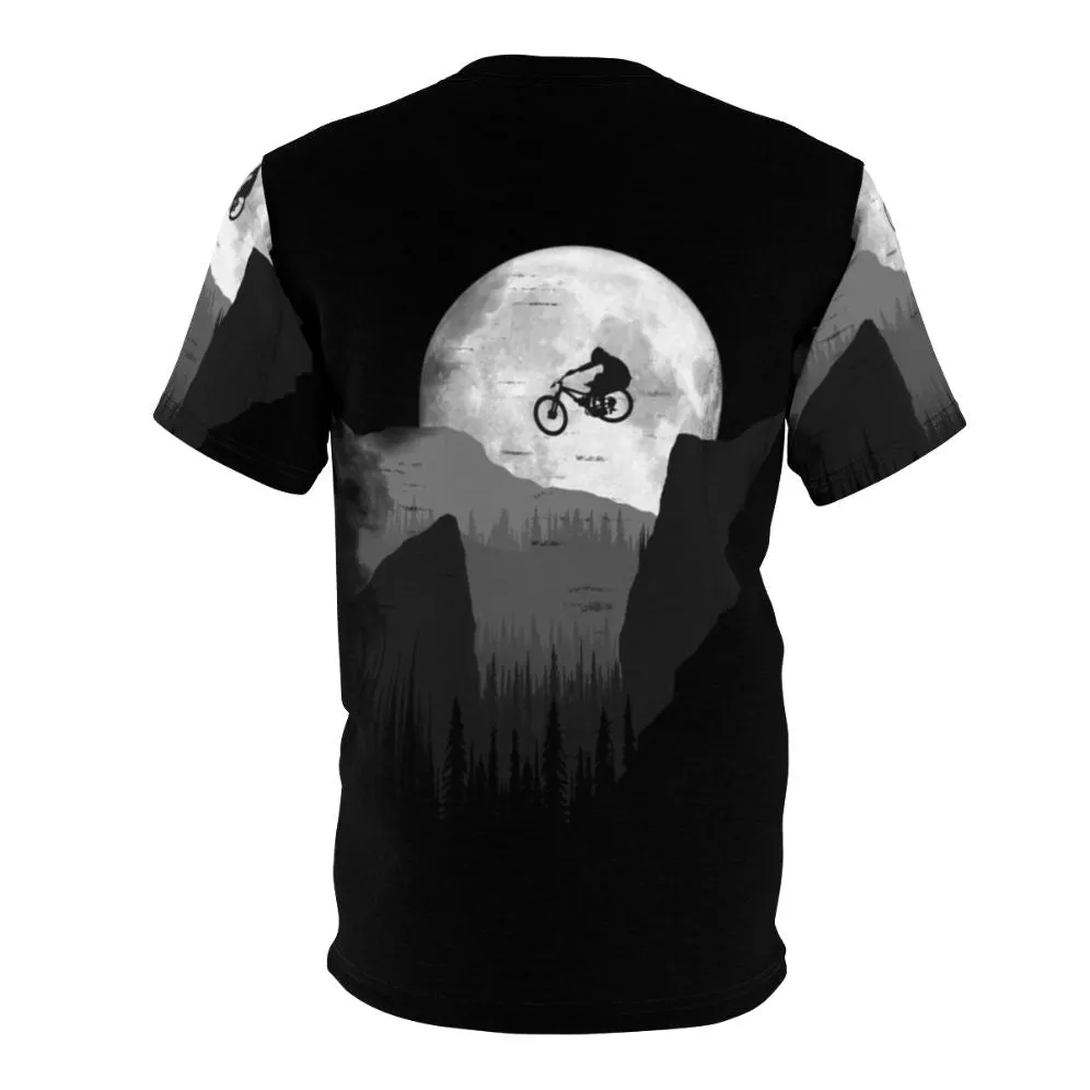 Adventurous Mountain Bike T-Shirt with Graphic Design