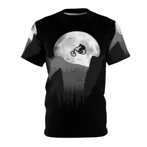 Adventurous Mountain Bike T-Shirt with Graphic Design