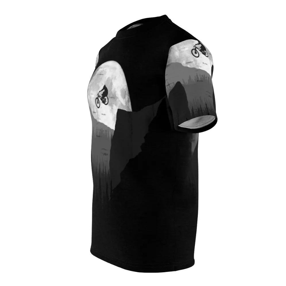 Adventurous Mountain Bike T-Shirt with Graphic Design