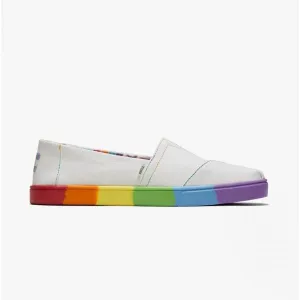 ALPARGATA CUPSOLE Ladies Cotton Slip-On Shoes White