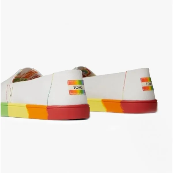 ALPARGATA CUPSOLE Ladies Cotton Slip-On Shoes White