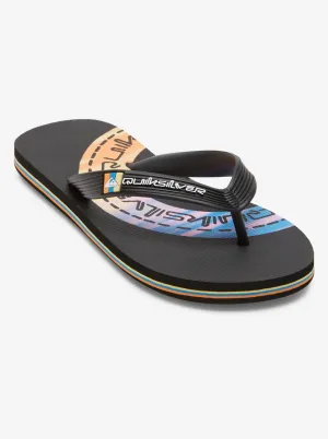 Boys 8-16 Molokai Art II Sandals - Black/White/Black
