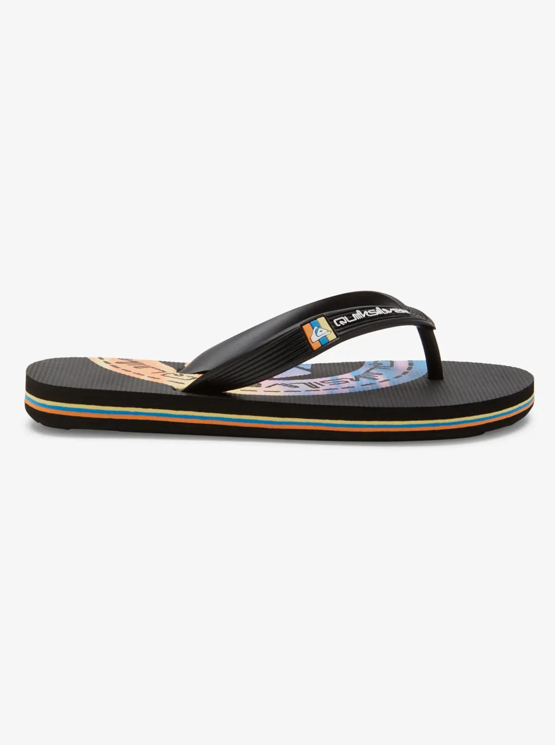 Boys 8-16 Molokai Art II Sandals - Black/White/Black
