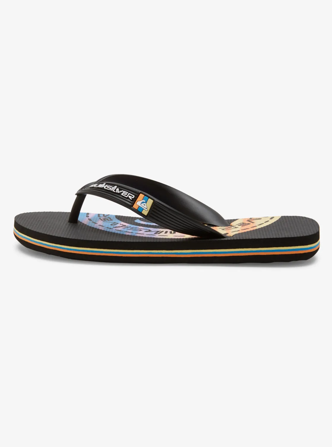 Boys 8-16 Molokai Art II Sandals - Black/White/Black