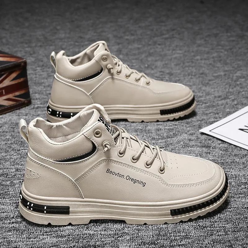 Casual Leather Non-Slip Outdoor Breathable Shoes