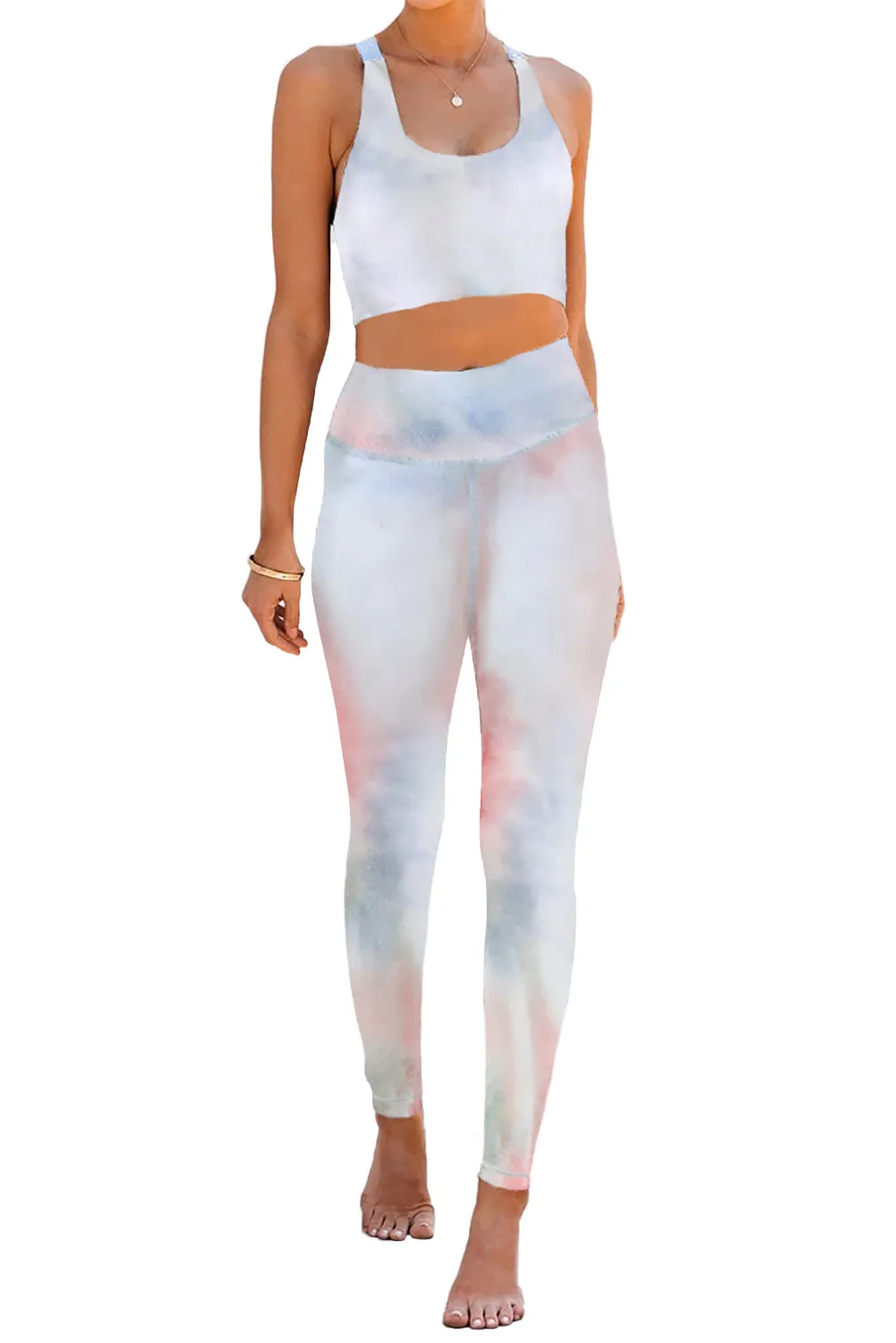 Cheetah Print Sport Bra Pants Set