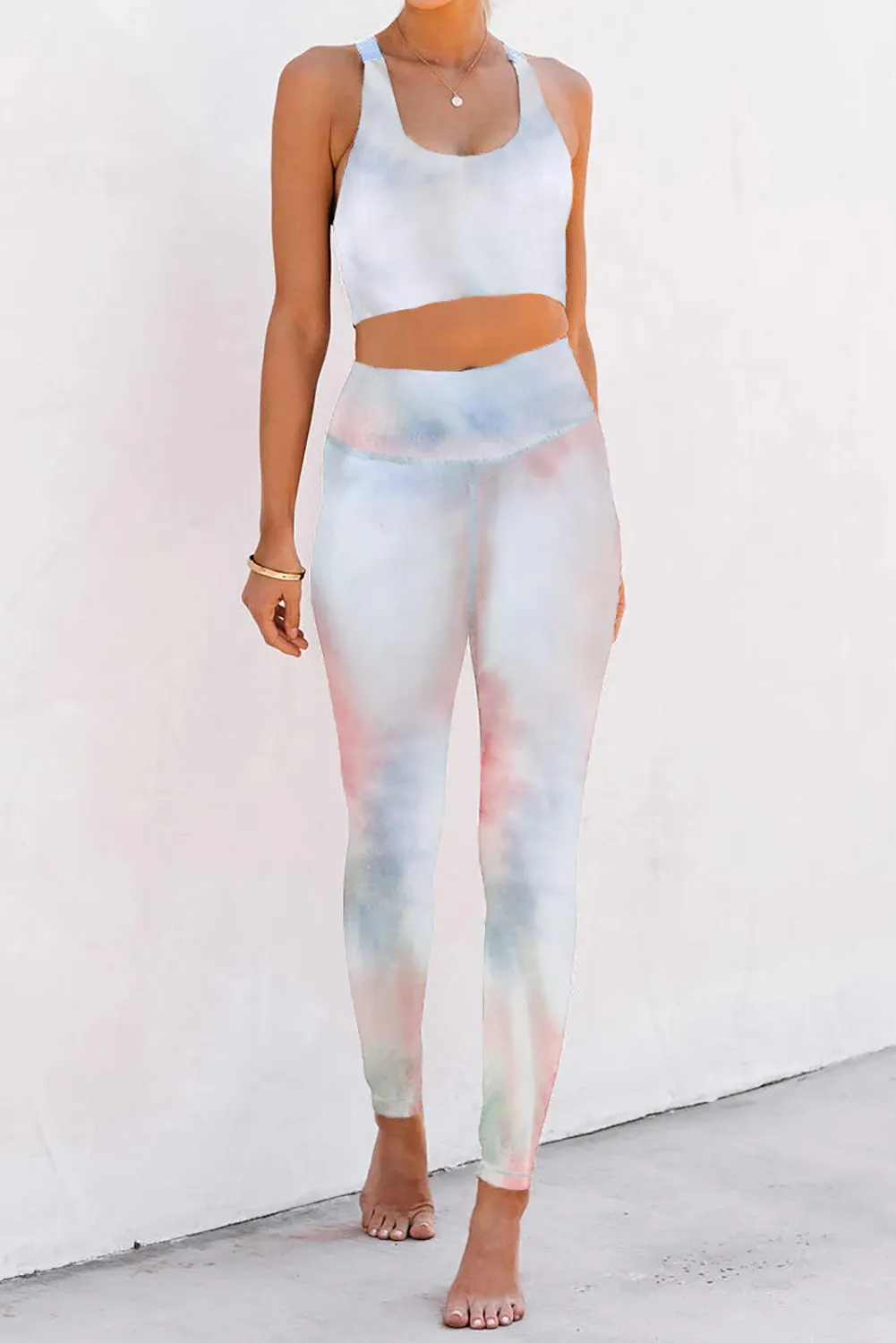 Cheetah Print Sport Bra Pants Set