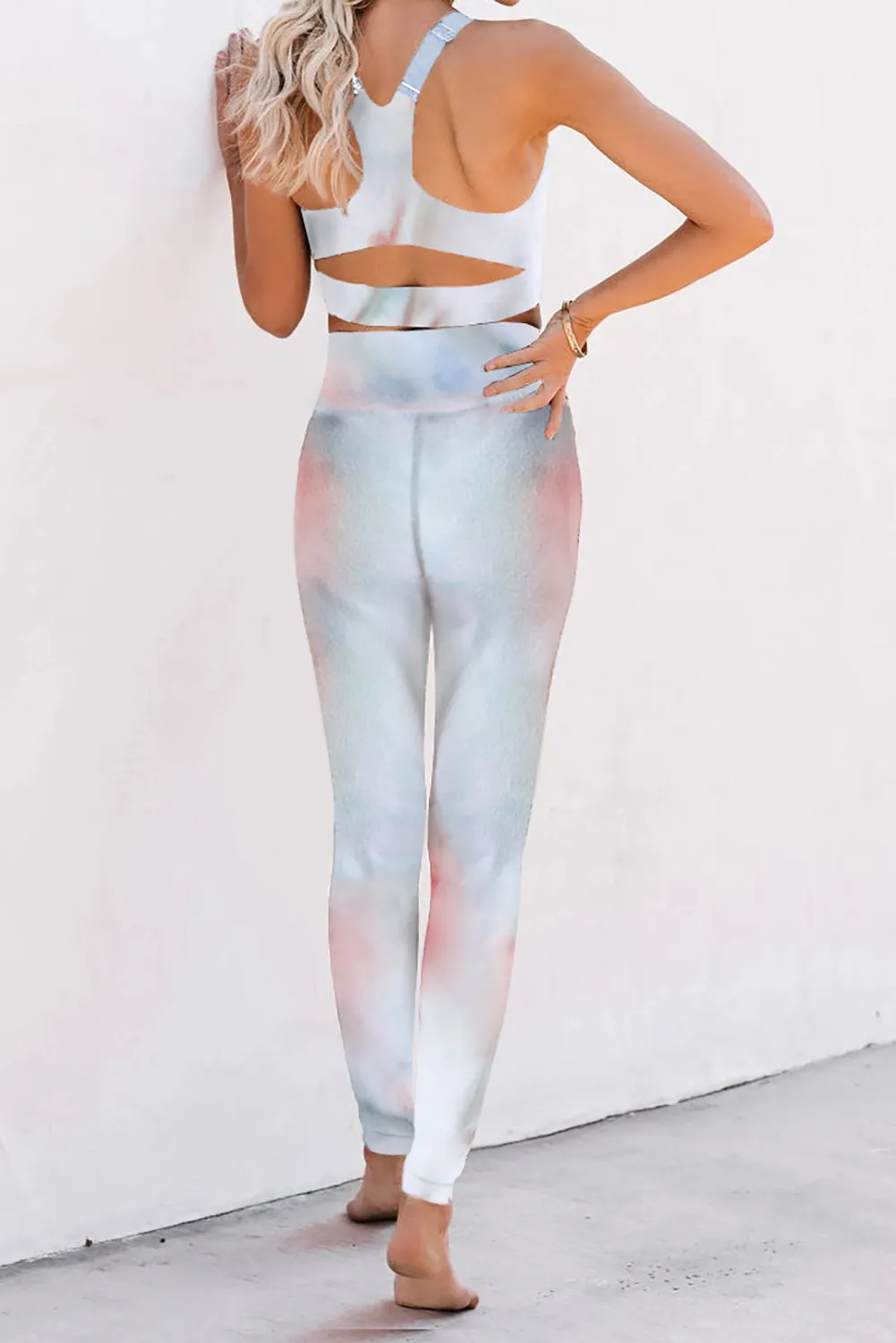 Cheetah Print Sport Bra Pants Set