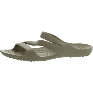 Crocs Womens Mellowrecovery Slip On Slides Strappy Sandals