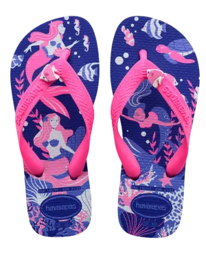Havaianas Kids' Top Fantasy Thongs - Marine Blue