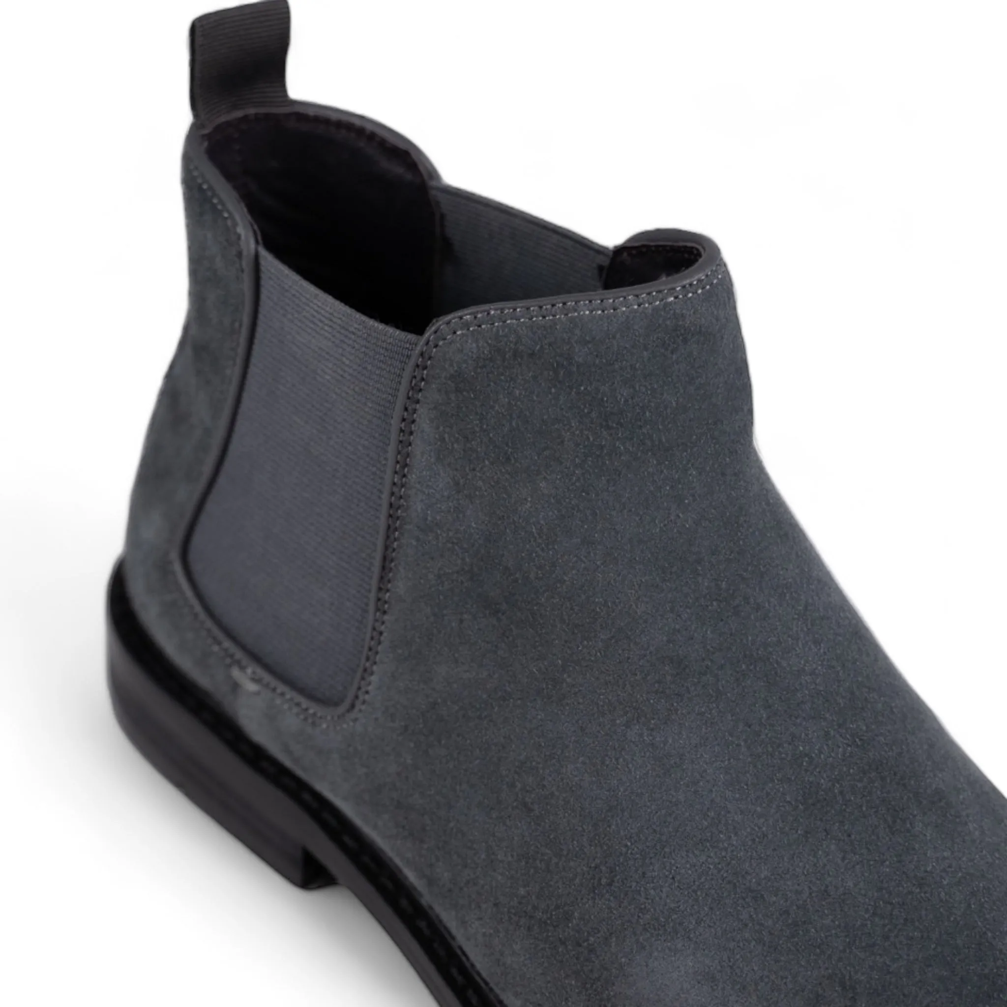 Jenaro Grey Suede Chelsea Boots