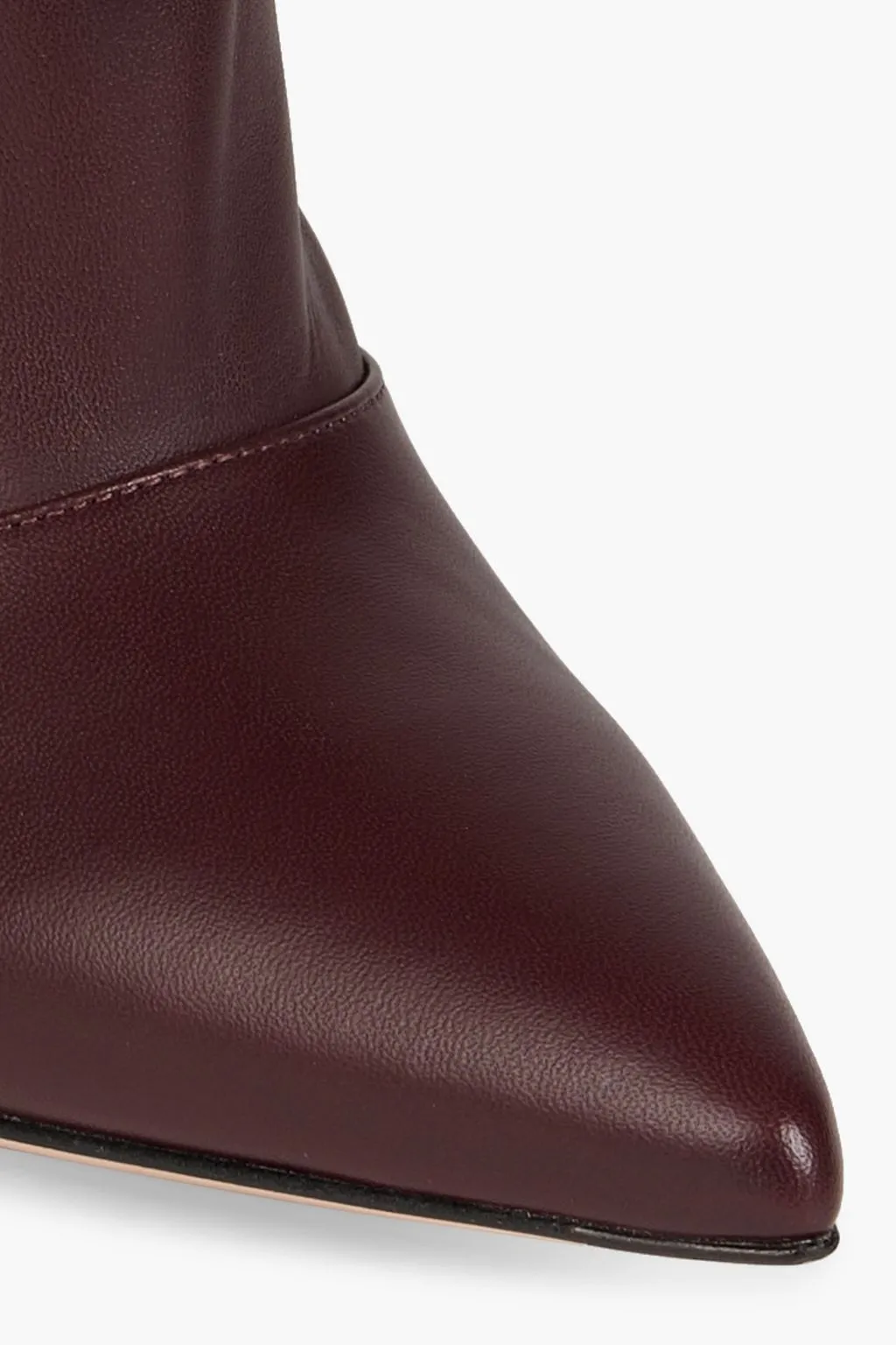 Leather ankle boots GIANVITO ROSSI, merlot