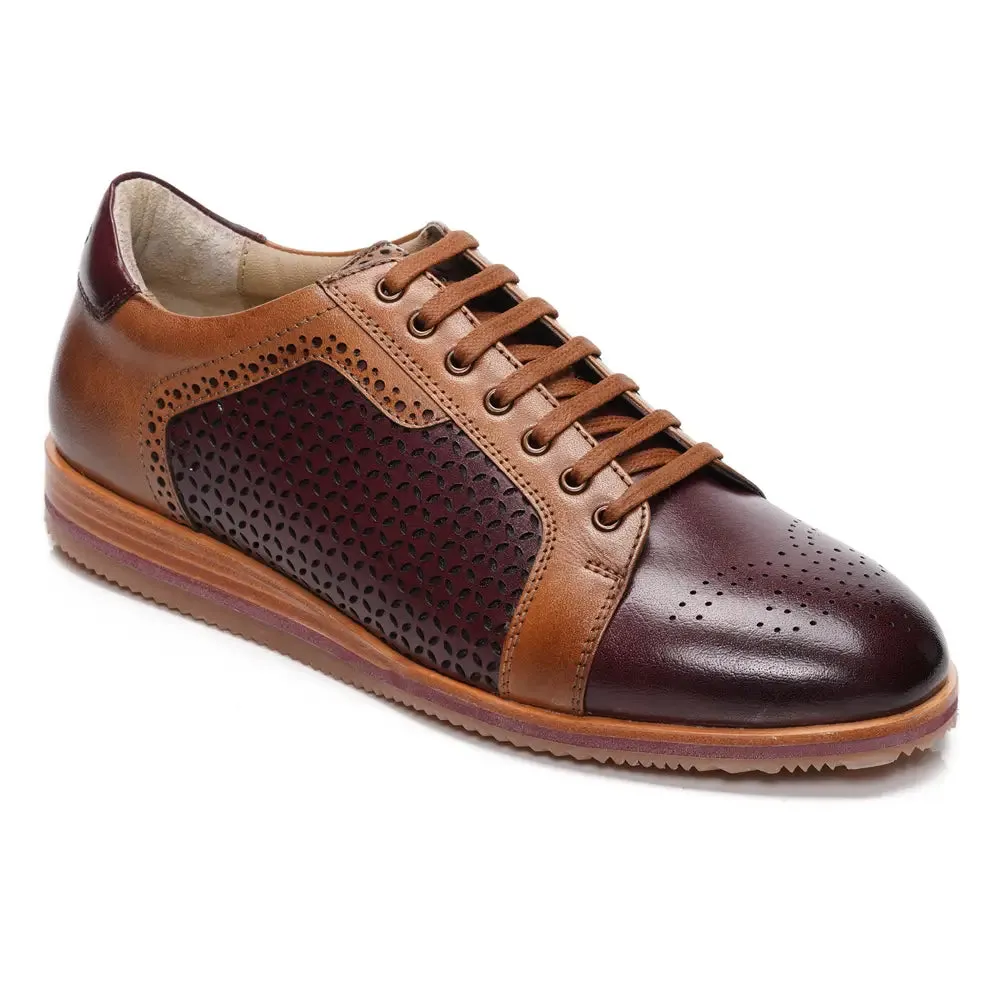 Mccoy Marko Full grain crust Men's classic formals Bordo and Tan