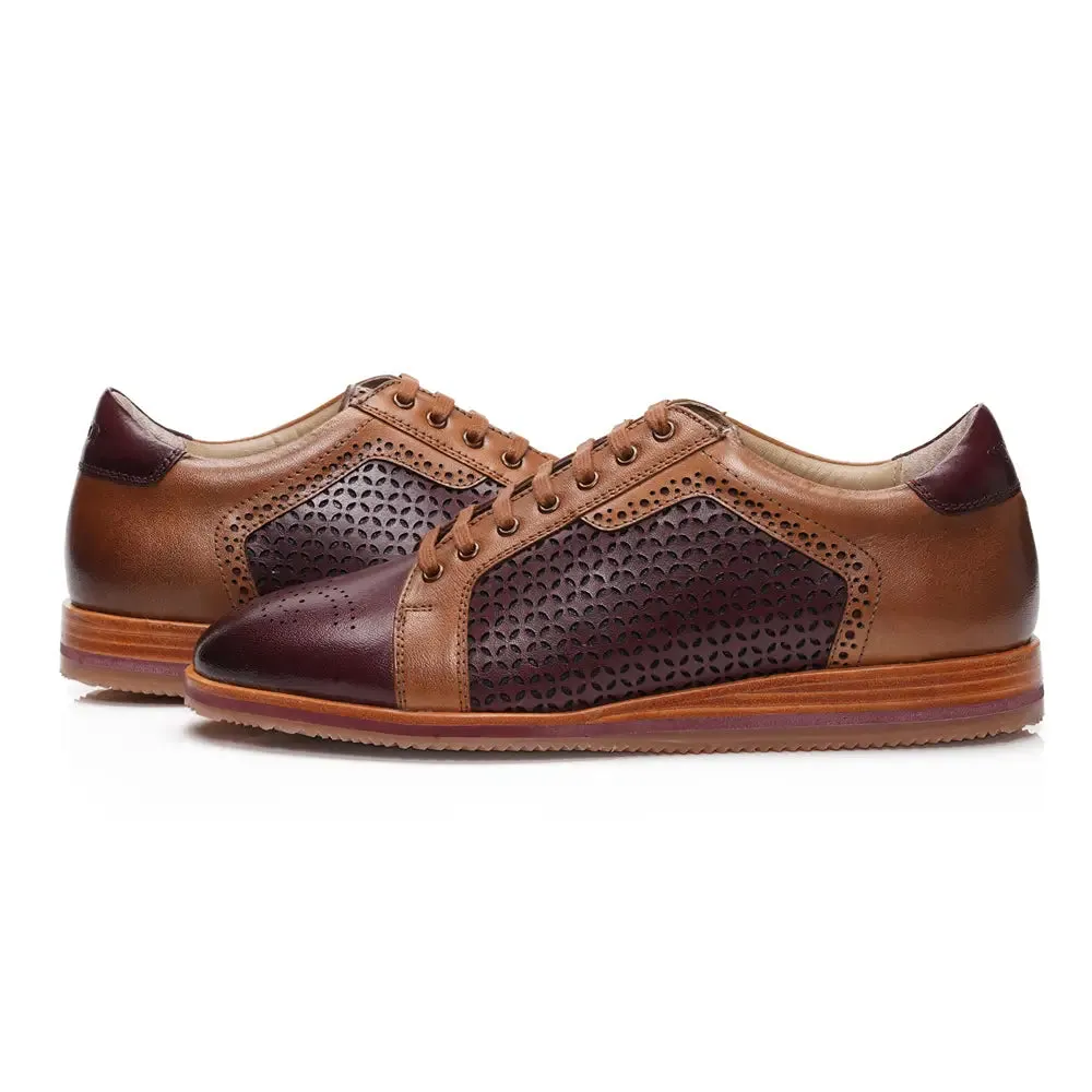 Mccoy Marko Full grain crust Men's classic formals Bordo and Tan