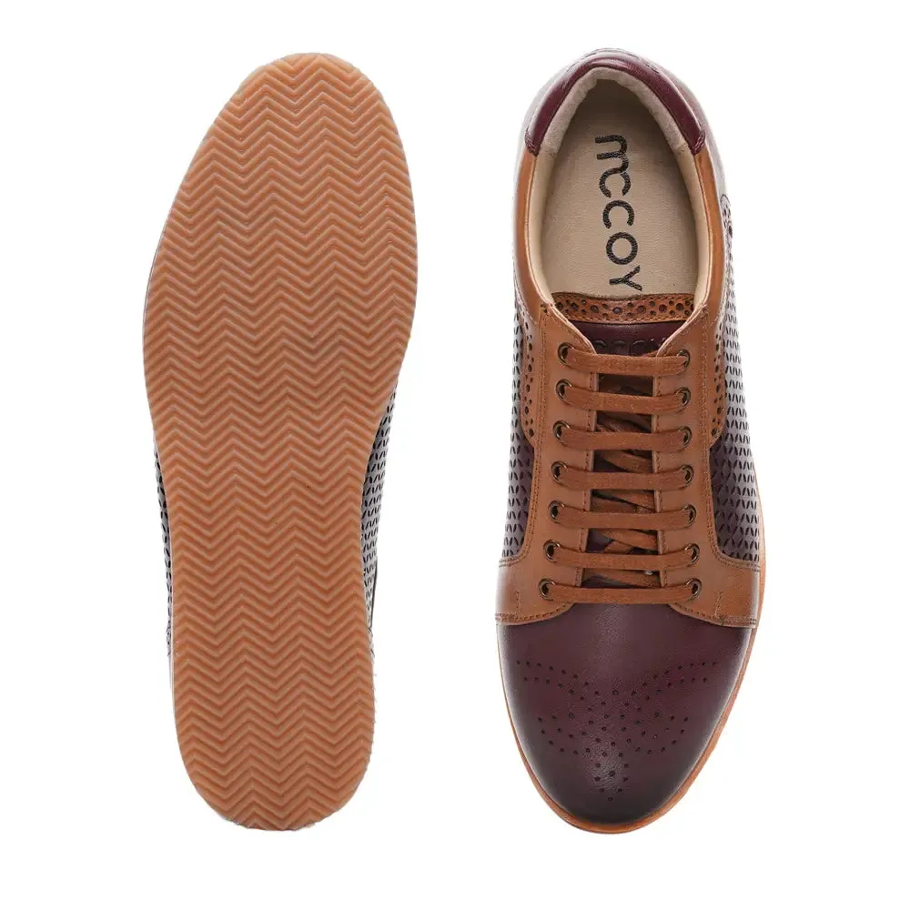 Mccoy Marko Full grain crust Men's classic formals Bordo and Tan