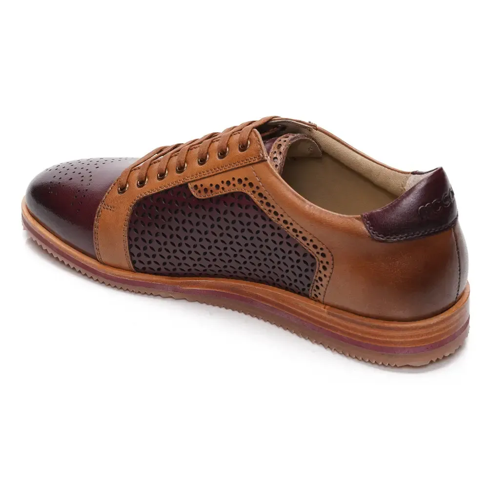 Mccoy Marko Full grain crust Men's classic formals Bordo and Tan