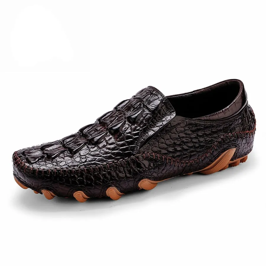 Opulessa Croc Pattern Slip-ons