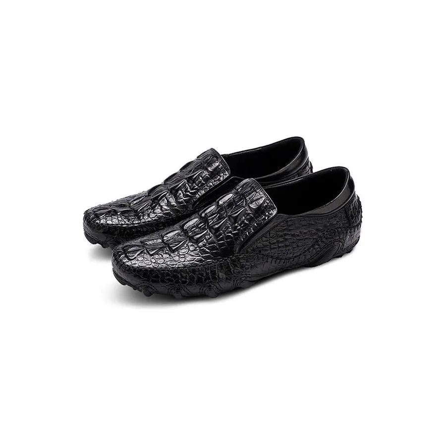 Opulessa Croc Pattern Slip-ons
