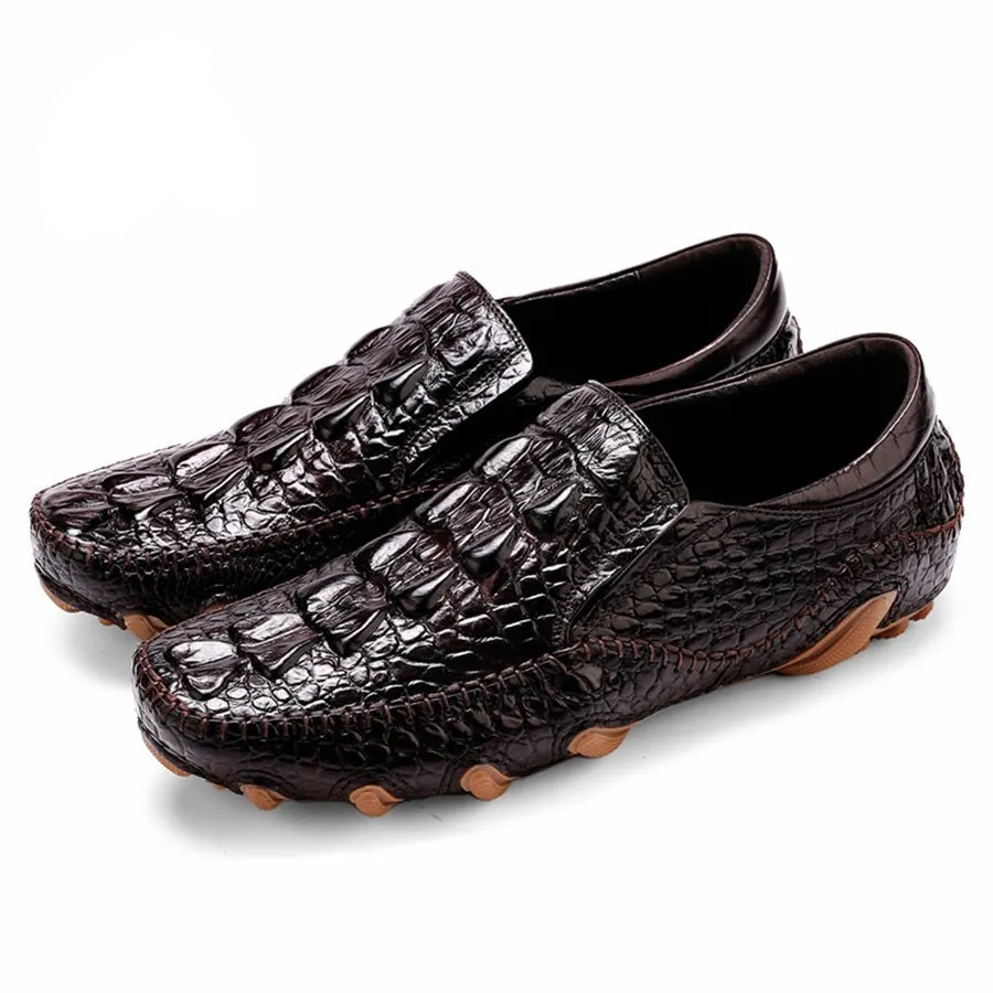 Opulessa Croc Pattern Slip-ons