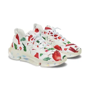 Red Cardinal Birds Women's Mesh Sneakers