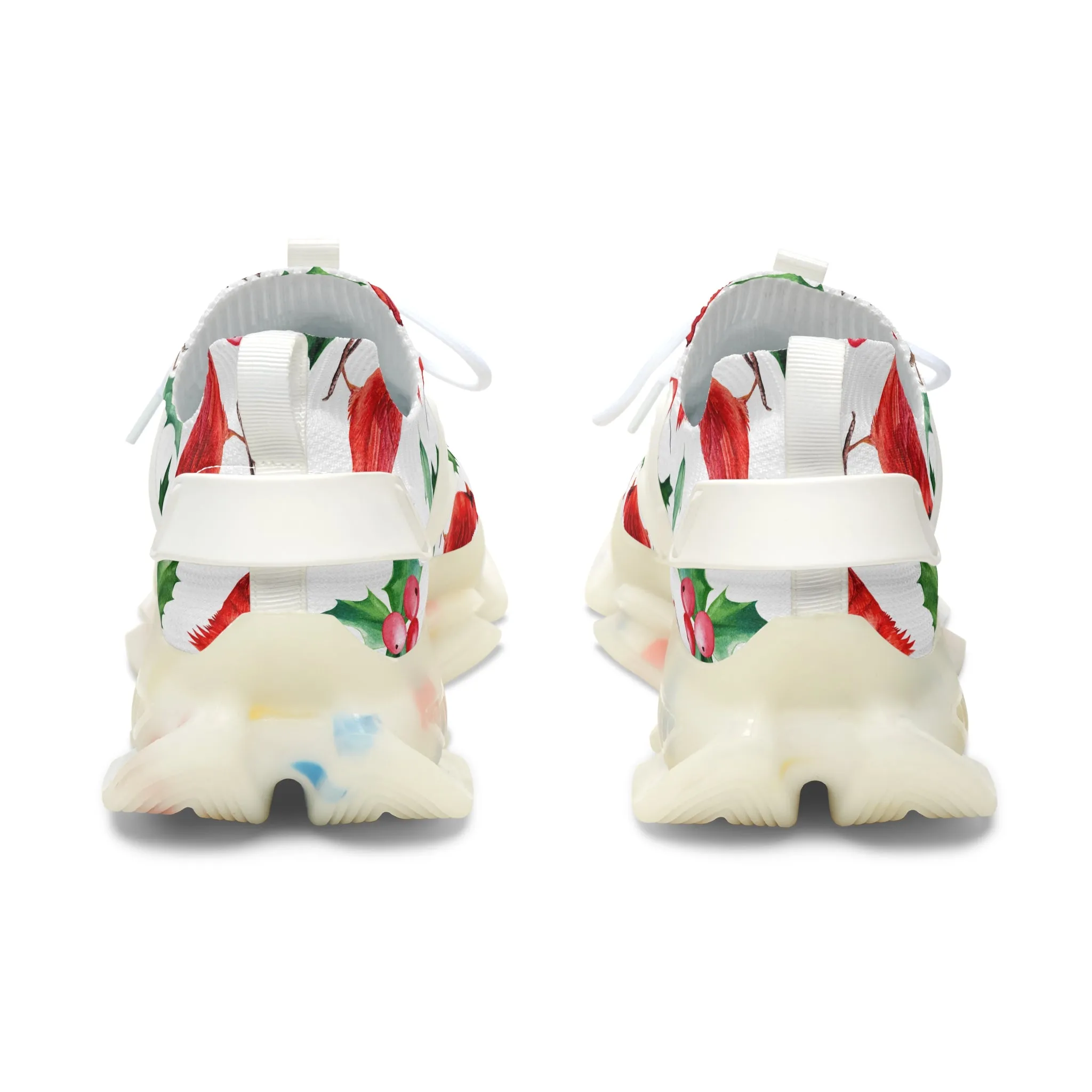 Red Cardinal Birds Women's Mesh Sneakers