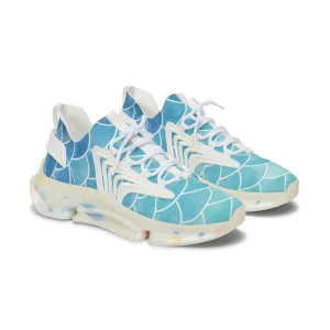 Sea Cave Watercolor Palette Women's Mesh Sneakers