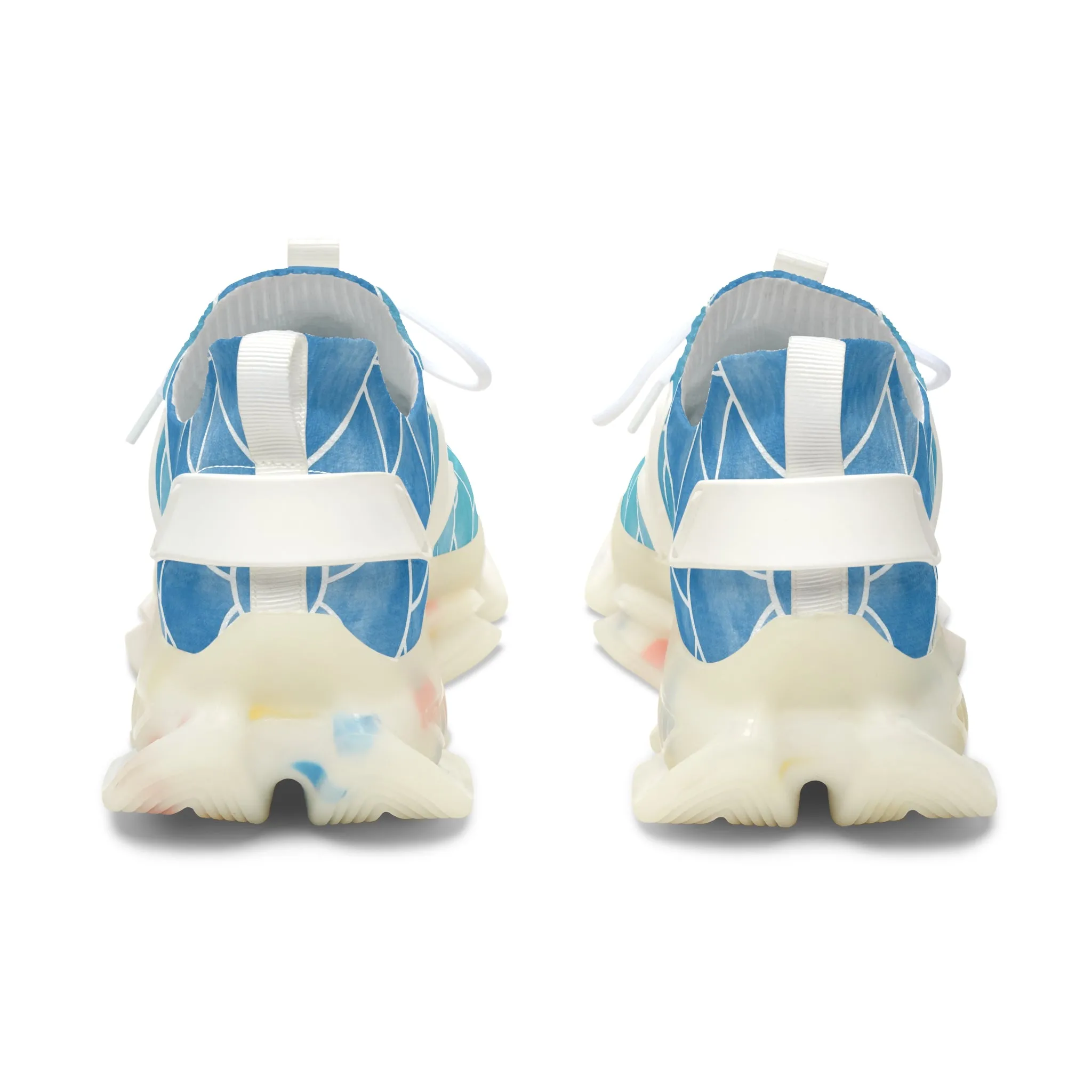 Sea Cave Watercolor Palette Women's Mesh Sneakers