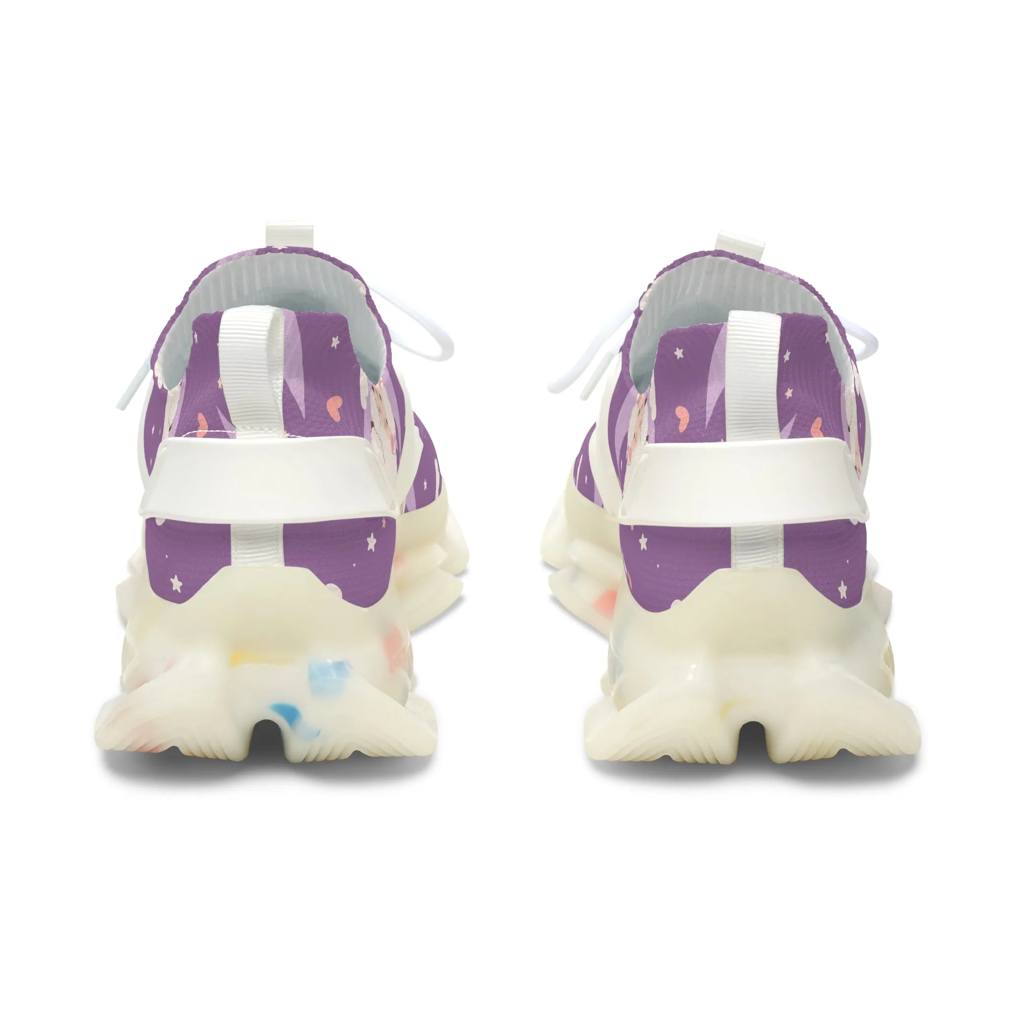 Sheep on Moon Women's Mesh Sneakers