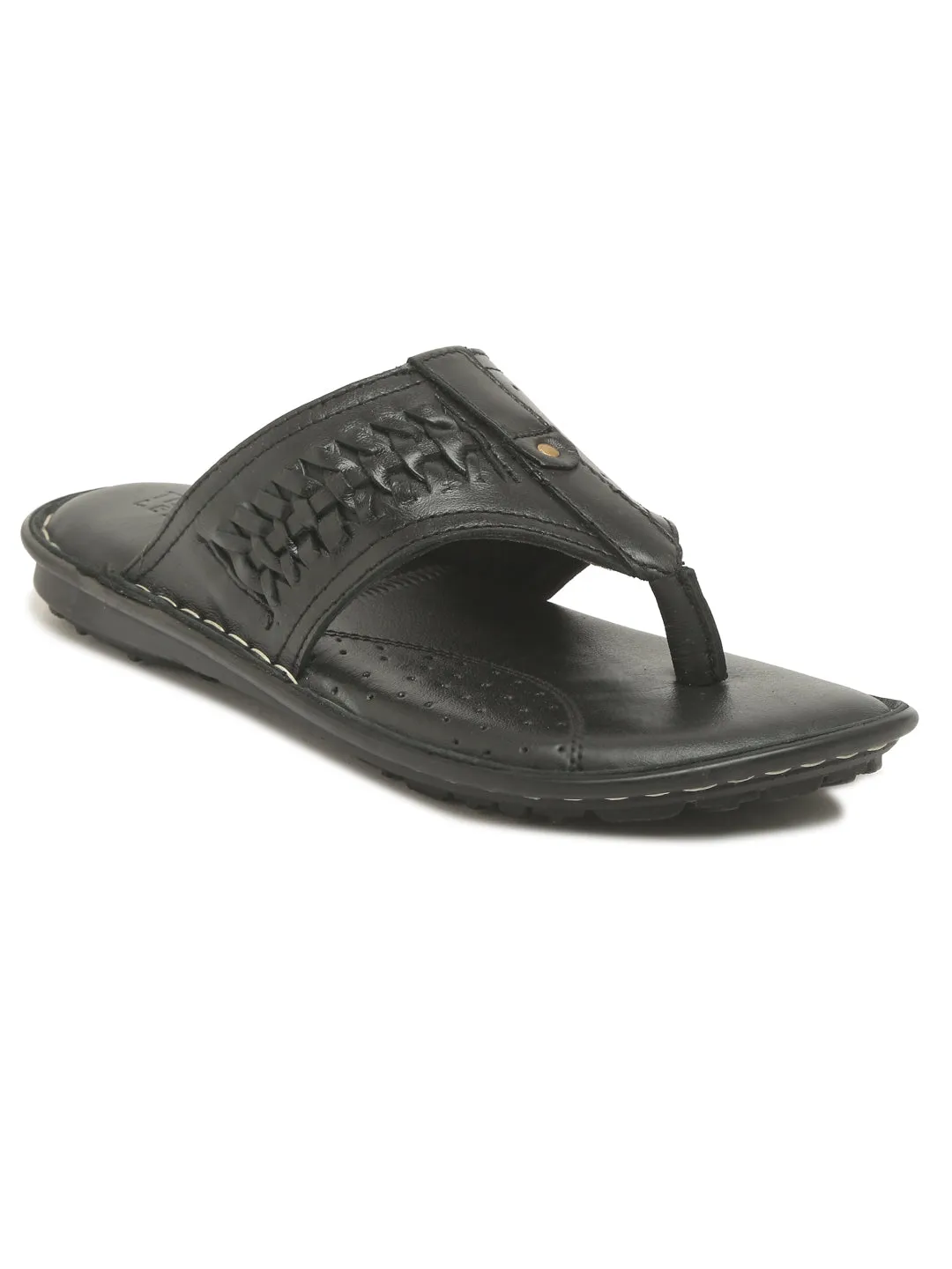 Teakwood Genuine Leather Men Sandal