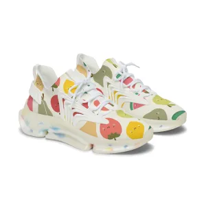 Tropical Fruit Mix Women's Mesh Sneakers