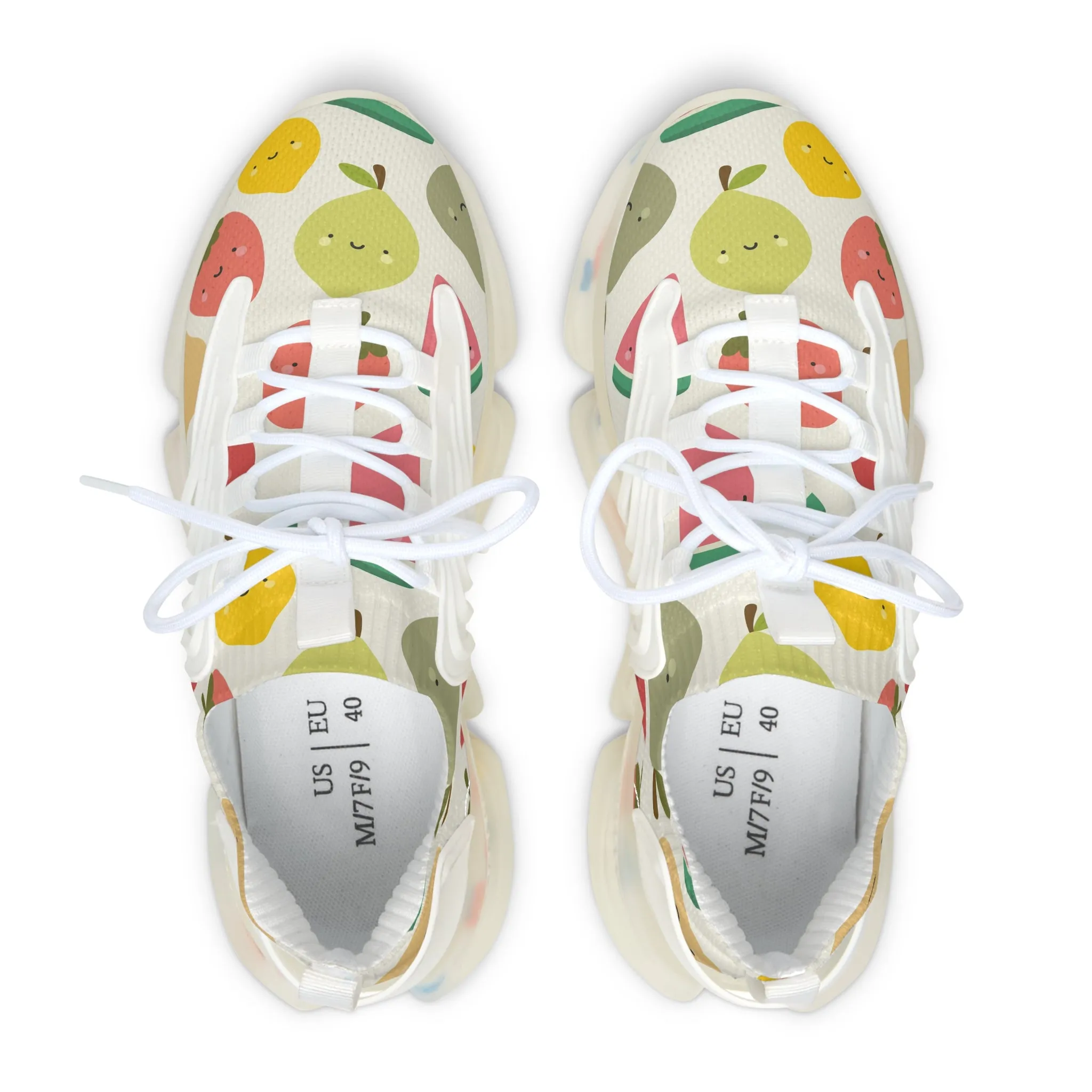 Tropical Fruit Mix Women's Mesh Sneakers
