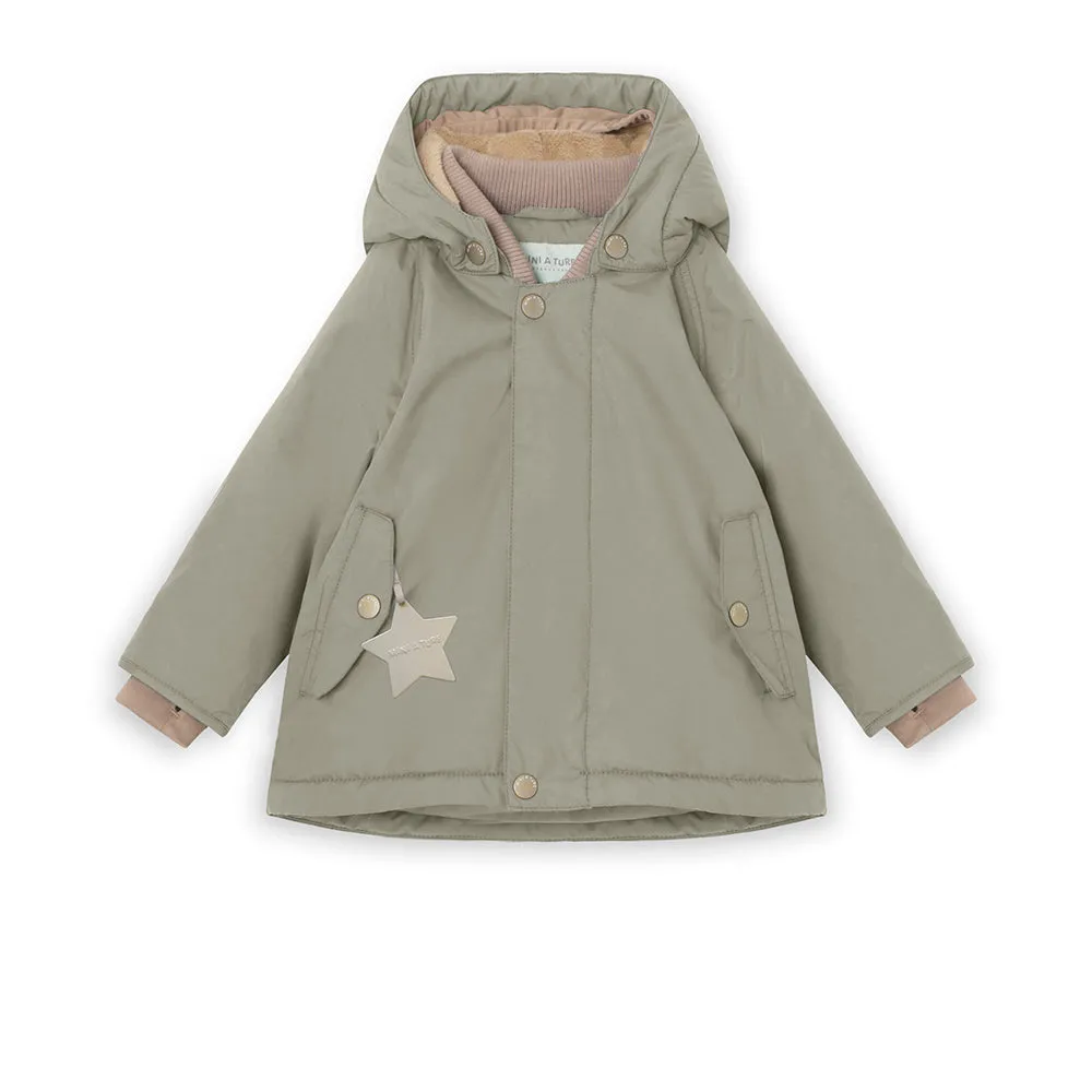 Wally Fleece Lined Winter Jacket. GRS Vert