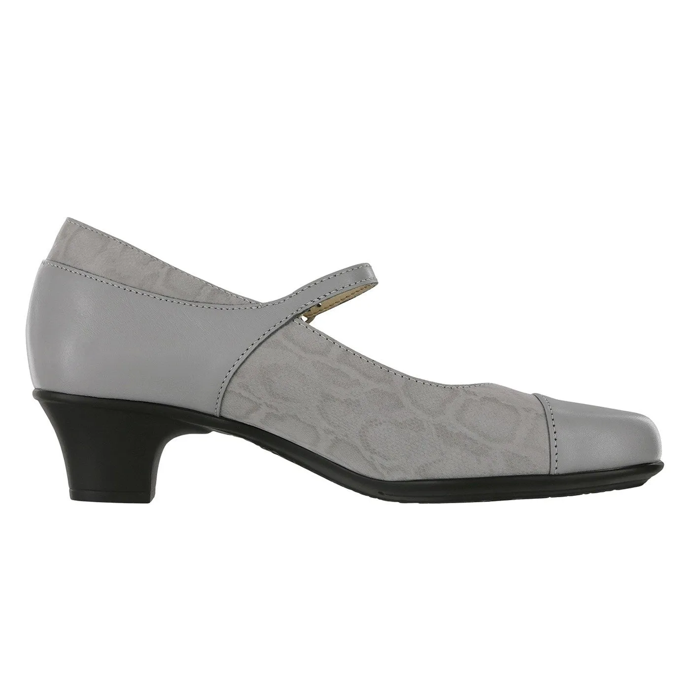 Women's Isabel Mary Jane Heel Grigio Snake